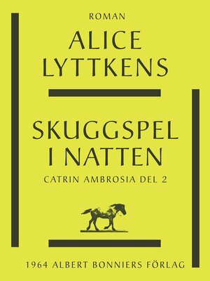 cover image of Skuggspel i natten